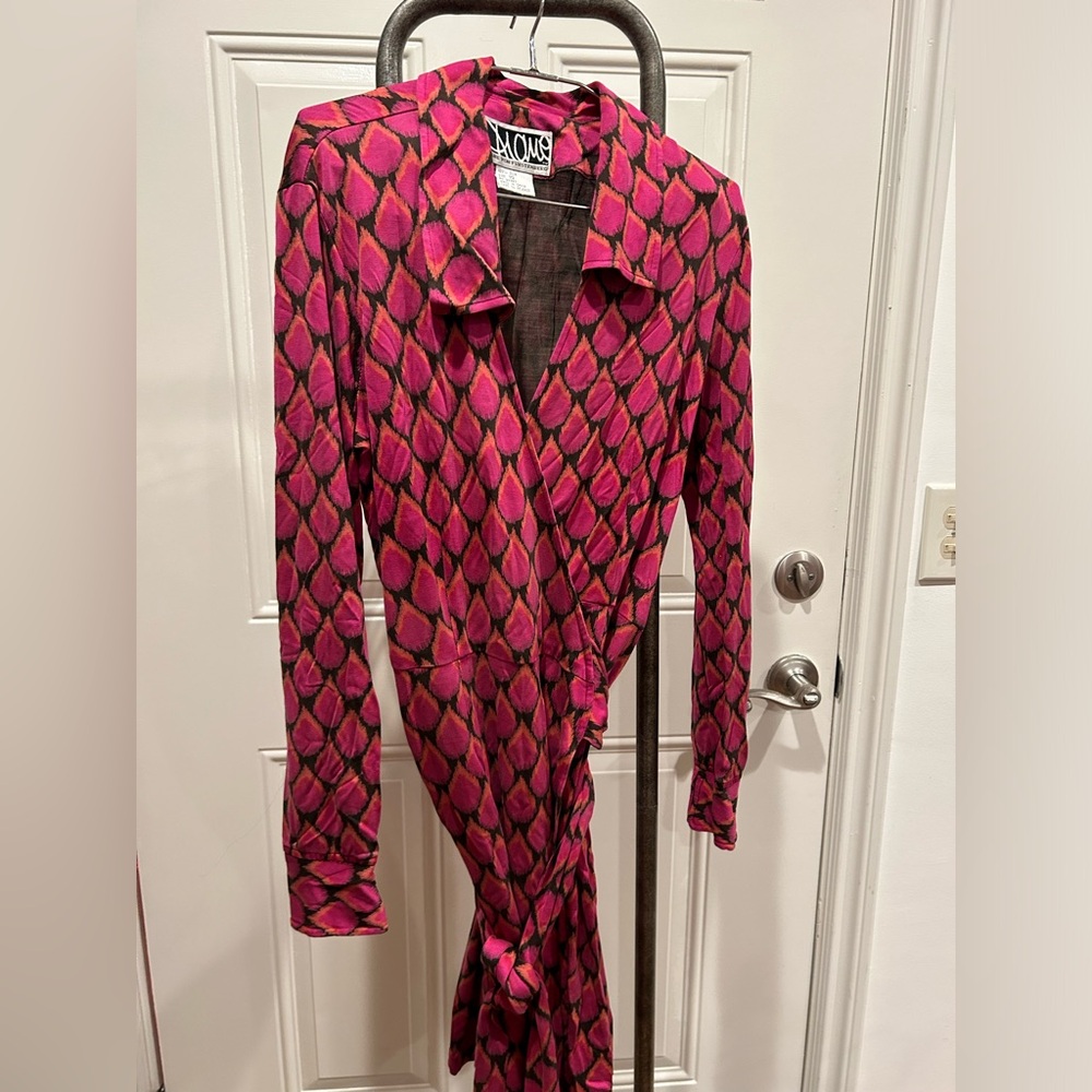 DVF wrap dress Diane Von Furstenberg 10 silk